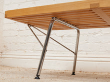 Load image into Gallery viewer, George Nelson Style Platform Bench With Metal Base
