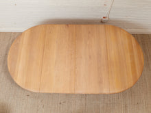 Load image into Gallery viewer, Oak Dining Table with 2 Leaves
