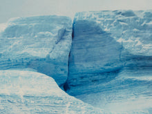 Load image into Gallery viewer, Blue Iceberg Framed Polar Landscape Print in Cool Blue Tones
