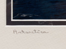 Load image into Gallery viewer, Blue Iceberg Framed Polar Landscape Print in Cool Blue Tones
