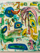 Load image into Gallery viewer, Dream Garden LARGE Abstraction Large Colorful Abstract Painting with Organic Forms by Julio De La Concha
