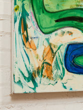 Load image into Gallery viewer, Dream Garden LARGE Abstraction Large Colorful Abstract Painting with Organic Forms by Julio De La Concha
