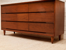 Load image into Gallery viewer, Restored 9 drawer Mid Century Dresser
