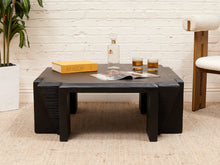 Load image into Gallery viewer, Art Deco Post Modern Black Coffee Table
