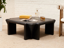 Load image into Gallery viewer, Art Deco Post Modern Black Coffee Table
