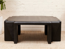 Load image into Gallery viewer, Art Deco Post Modern Black Coffee Table

