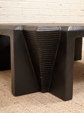 Load image into Gallery viewer, Art Deco Post Modern Black Coffee Table

