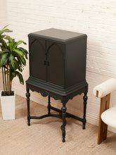 Load image into Gallery viewer, Dark Green Antique Bar Hutch
