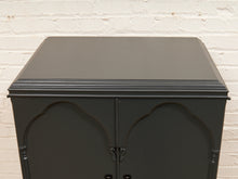 Load image into Gallery viewer, Dark Green Antique Bar Hutch
