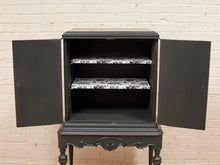 Load image into Gallery viewer, Dark Green Antique Bar Hutch
