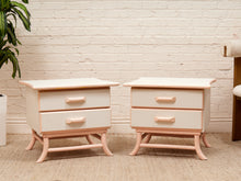 Load image into Gallery viewer, Pair of Retro 50’s Asian Style Nightstands
