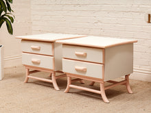 Load image into Gallery viewer, Pair of Retro 50’s Asian Style Nightstands
