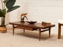 Load image into Gallery viewer, Walnut Vintage Coffee Table
