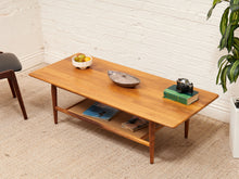 Load image into Gallery viewer, Solid Walnut Room and Board Coffee Table with Caning
