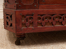 Load image into Gallery viewer, George Zee Style Mid-Century Asian Heavily Hand Carved Flip Top Dry Bar Cabinet
