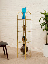 Load image into Gallery viewer, Gold Hollywood Regency Shelf
