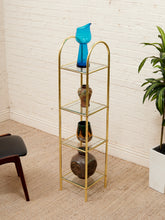 Load image into Gallery viewer, Gold Hollywood Regency Shelf
