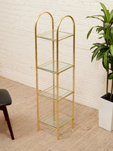 Load image into Gallery viewer, Gold Hollywood Regency Shelf
