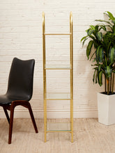 Load image into Gallery viewer, Gold Hollywood Regency Shelf
