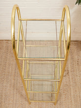 Load image into Gallery viewer, Gold Hollywood Regency Shelf
