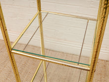 Load image into Gallery viewer, Gold Hollywood Regency Shelf
