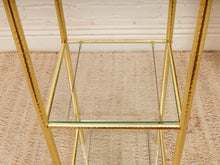 Load image into Gallery viewer, Gold Hollywood Regency Shelf
