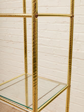 Load image into Gallery viewer, Gold Hollywood Regency Shelf
