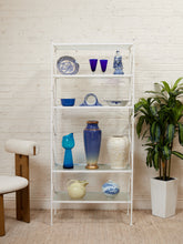 Load image into Gallery viewer, Vintage White Plant Shelf
