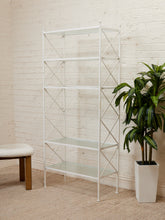 Load image into Gallery viewer, Vintage White Plant Shelf
