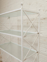 Load image into Gallery viewer, Vintage White Plant Shelf
