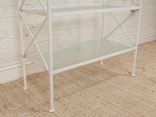 Load image into Gallery viewer, Vintage White Plant Shelf

