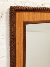 Load image into Gallery viewer, Vintage Bamboo and Rattan Mirror
