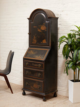 Load image into Gallery viewer, Chinoiserie Antique Bureau Secretary, Bar Cabinet
