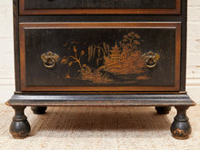 Load image into Gallery viewer, Chinoiserie Antique Bureau Secretary, Bar Cabinet
