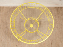 Load image into Gallery viewer, Arthur Umanoff Yellow Vintage Outdoor Table
