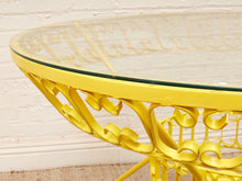 Load image into Gallery viewer, Arthur Umanoff Yellow Vintage Outdoor Table
