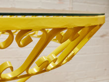 Load image into Gallery viewer, Arthur Umanoff Yellow Vintage Outdoor Table
