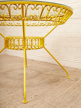 Load image into Gallery viewer, Arthur Umanoff Yellow Vintage Outdoor Table
