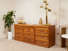 Load image into Gallery viewer, Oak 9 Drawer Dresser
