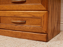 Load image into Gallery viewer, Oak 9 Drawer Dresser
