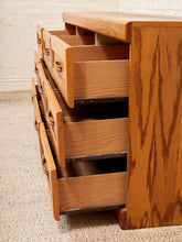 Load image into Gallery viewer, Oak 9 Drawer Dresser
