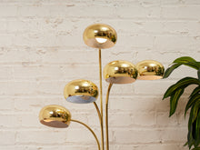 Load image into Gallery viewer, Mid Century Modern Brass Tiered Eyeball Lamp
