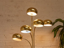 Load image into Gallery viewer, Mid Century Modern Brass Tiered Eyeball Lamp
