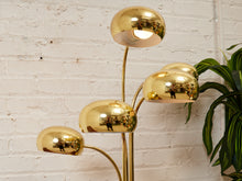 Load image into Gallery viewer, Mid Century Modern Brass Tiered Eyeball Lamp
