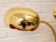 Load image into Gallery viewer, Mid Century Modern Brass Tiered Eyeball Lamp
