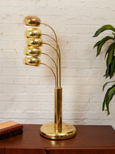 Load image into Gallery viewer, Mid Century Modern Brass Tiered Eyeball Lamp
