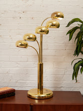 Load image into Gallery viewer, Mid Century Modern Brass Tiered Eyeball Lamp
