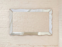 Load image into Gallery viewer, Large Art Deco Scalloped Etched Wall Mirror
