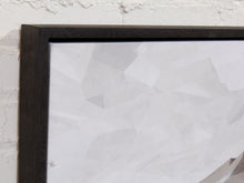 Load image into Gallery viewer, Faceted Cliff Large Geometric Abstract Landscape in Gray and White

