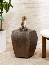 Load image into Gallery viewer, Facet Sculptural Metal Side Table or Stool
